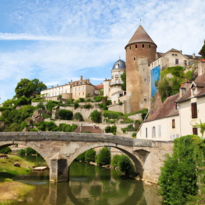 Semur-en-Auxois village