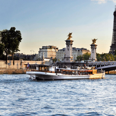 Yacht Boarding near the Eiffel Tower