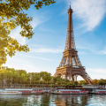 Board Beside the Eiffel Tower