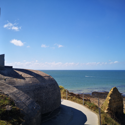 Guided stop at Pointe du Hoc