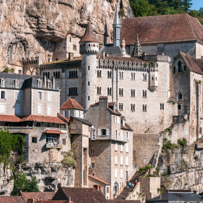 Arrival in Rocamadour